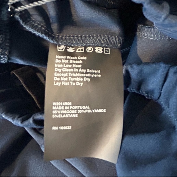 NWT Wardrobe NYC  Navy Blue Front Zip Ankle Leggings/Pants Size Large - Picture 16 of 16